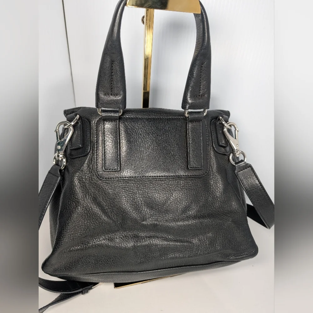 GivenchyBlack Leather Pandora Pure Medium Handbag